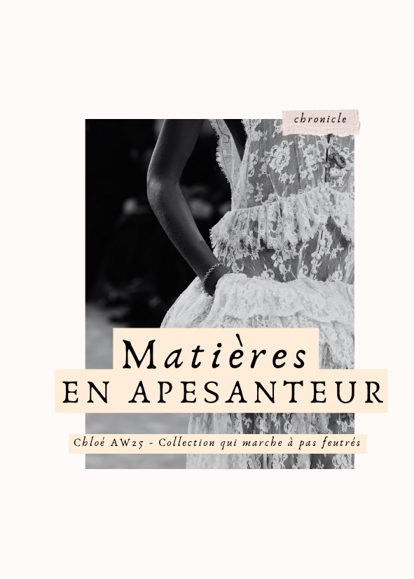 Matières en apesanteur chronicle NB