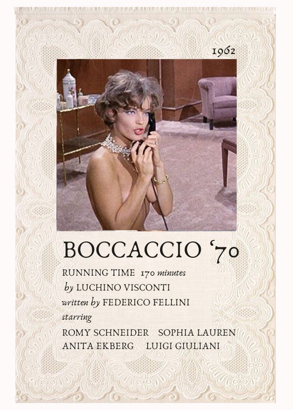 Boccaccio 70' film 1962 
